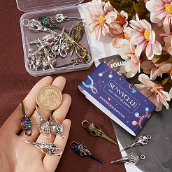 24Pcs 6 Styles Tibetan Style Alloy Pendants&nbsp;FIND-SC0009-77