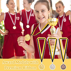 3Pcs 3 Colors Alloy Award Swimming Medal&nbsp;AJEW-FG0003-36