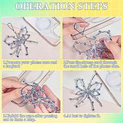 1Pc Glass Mobile Straps&nbsp;HJEW-SZ0001-59C