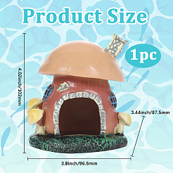 PVC Mushroom House Display Decorations&nbsp;DJEW-GF0001-92