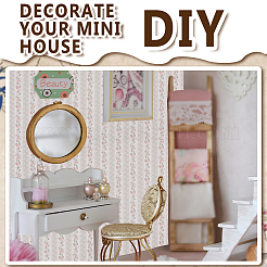 Mini Dollhouse Living Room Bedroom Wallpaper&nbsp;DIY-WH0504-841A-02