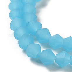Imitation Jade Frosted Glass Bead Strands&nbsp;EGLA-A039-J4mm-MD03