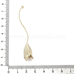 Three-Dimensional Flower Brass Pendants&nbsp;KK-V006-02G-03