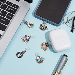 6Pcs 6 Styles PVC Mobile Dustproof Plugs&nbsp;PALLOY-OC00002