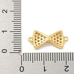 Brass Micro Pave Clear Cubic Zirconia Connector Charms&nbsp;KK-P275-36B-G