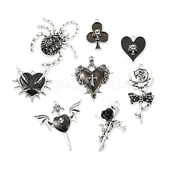 20Pcs 10 Styles Alloy Enamel Pendants&nbsp;ENAM-CJ0006-96