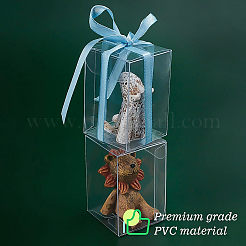 40Pcs Rectangle Transparent Plastic PVC Box Gift Packaging&nbsp;CON-BC0002-21B