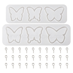 2Pcs 2 Styles DIY Butterfly Quicksand Silicone Molds&nbsp;DIY-TA0009-80