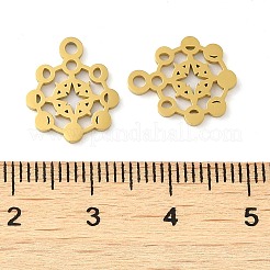 Ion Plating(IP) 304 Stainless Steel Charms&nbsp;STAS-J042-02G