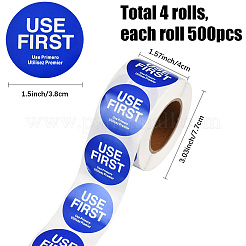 500Pcs Paper Adhesive Label Stickers&nbsp;STIC-WH20010-25E