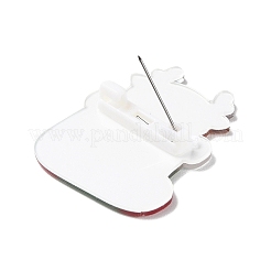 Christmas Theme Acrylic Badges&nbsp;JEWB-B010-05