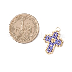 Glass Seed Beaded Pendants&nbsp;PALLOY-MZ00881