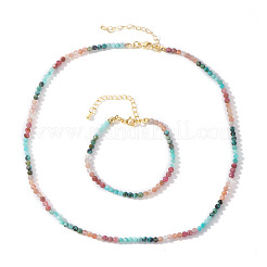 Natural Gemstone Beaded Bracelets & Necklaces Set for Women&nbsp;DW2258