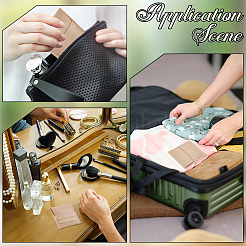 Square PU Leather Jewelry Flip Pouches with Random Color Lining&nbsp;PAAG-CL0001-02B