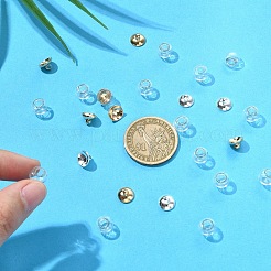 40Pcs 2 Colors Brass Bead Cap Pendant Bails&nbsp;KK-YW0002-90