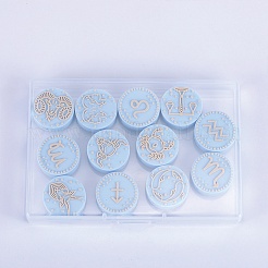 12Pcs 12 Styles Food Grade Silicone Focal Beads&nbsp;SIL-SZ0002-16