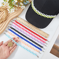 15Pcs Acrylic Link Hat Chains&nbsp;HJEW-AR00033