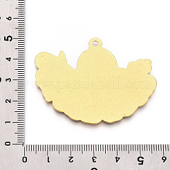 Rack Plating Alloy Enamel Big Pendants&nbsp;ENAM-N056-395-G