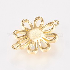 Brass Flower Links Connectors&nbsp;KK-K208-04-G
