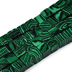 Synthetic Malachite Beads Strands&nbsp;G-T139-8x8-39