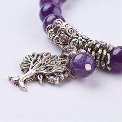 Natural Amethyst Stretch Bracelets&nbsp;BJEW-F262-A03