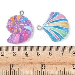 Opaque Resin Pendants&nbsp;RESI-Z040-06P-01