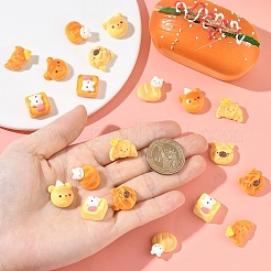 20Pcs 2 Colors Resin Cabochons&nbsp;RESI-YW0005-37