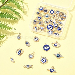 36Pcs 18 Styles Alloy Enamel Charms&nbsp;ENAM-FS0002-87