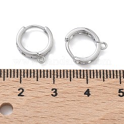 SHEGRACE Brass Hoop Earrings Findings&nbsp;XGR0151P-89P