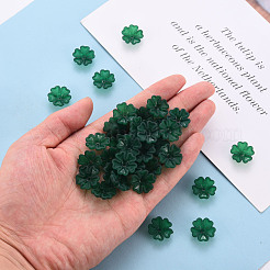 Transparent Frosted Acrylic Bead Caps&nbsp;MACR-S371-04A-735