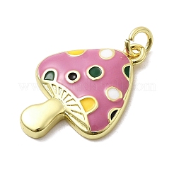 Brass Enamel Pendants&nbsp;KK-P338-12G-02