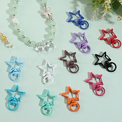 32Pcs 16 Colors Star Alloy Swivel Clasps&nbsp;FIND-SC0016-27