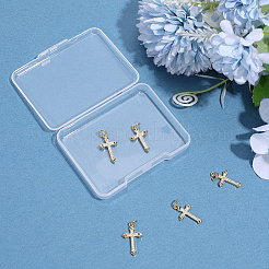 8Pcs Brass Micro Pave Clear Cubic Zirconia Pendants&nbsp;KK-SC0007-99