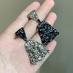 Alloy Triangle with Trapezoid Dangle Stud Earrings&nbsp;FS-WGE86CF-01