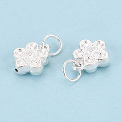 925 Sterling Silver Flower Charms&nbsp;STER-T008-29S