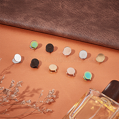 10Pcs 5 Colors Stainless Steel Clip-on Earrings&nbsp;EJEW-UN0002-90