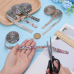 6 Yards 6 Styles Glitter Glass Hotfix Rhinestone&nbsp;DIY-ME0001-84