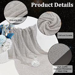 Aluminum Rhinestone Mesh Wrap Roll&nbsp;FIND-WH0421-14