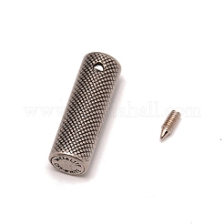 Zinc Alloy Cord Ends&nbsp;FIND-WH0091-65E