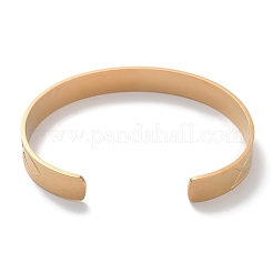 304 Stainless Steel Cuff Bangles for Women&nbsp;BJEW-U010-01G