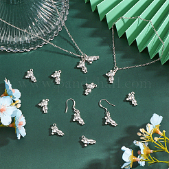 40Pcs Rack Plating Alloy Charms&nbsp;PALLOY-CA0002-40S