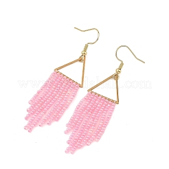 Glass Beaded Dangle Earrings&nbsp;EJEW-MZ00749-02