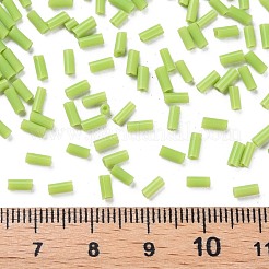 Opaque Colours Glass Bugle Beads&nbsp;SEED-N005-001-B03