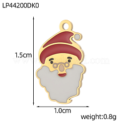 Christmas 304 Stainless Steel with Red Enamel Charms&nbsp;SA-OY003-75G