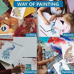 1Pc PET Hollow Out Drawing Painting Stencils&nbsp;DIY-MA0004-71