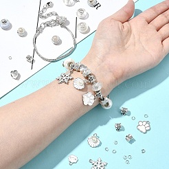 DIY Brass & Alloy European Style Bracelets Making Kits&nbsp;DIY-FS0007-22