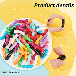 96Pcs 12 Colors Opaque Resin Beads&nbsp;RESI-PH0002-19