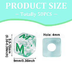 50Pcs Acrylic European Beads&nbsp;MACR-TADJ0001-13M