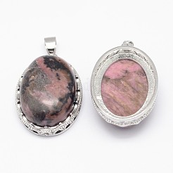 Natural Rhodonite Pendants&nbsp;G-D851-26