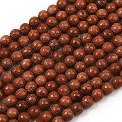 Synthetic Goldstone Beads Strands&nbsp;G-Z117-A01-8mm